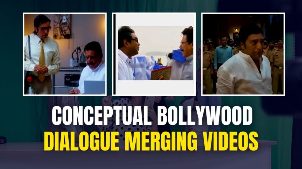 Conceptual Bollywood Dialogue Merging Videos